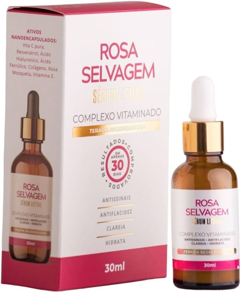 🌹✨ Sérum Lifting Rosa Selvagem – Efeito Rejuvenescedor e Luminoso