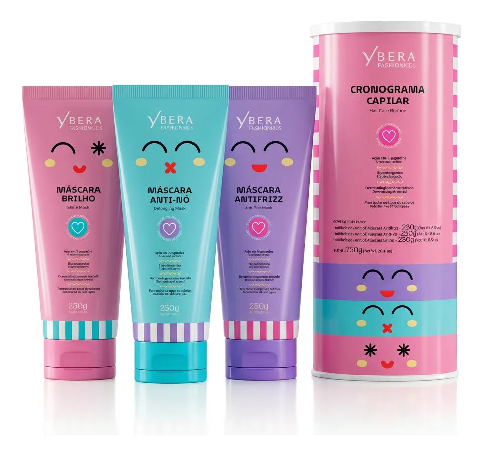 Kit Cronograma Capilar Kids Para Menina - Fashion Gold