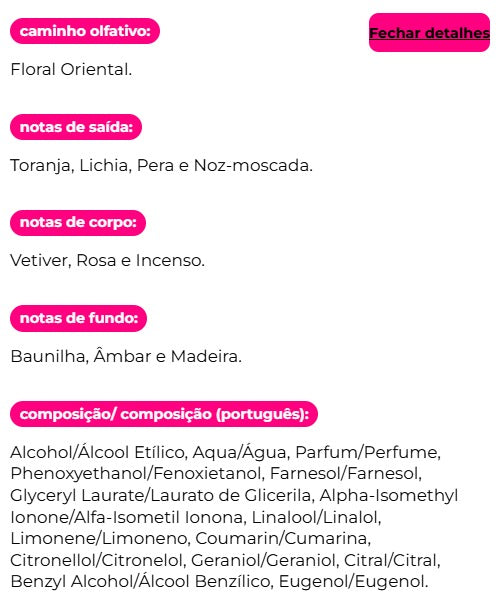 Body Splash Liberté Exclusif Desodorante Colônia 200ml - Wepink