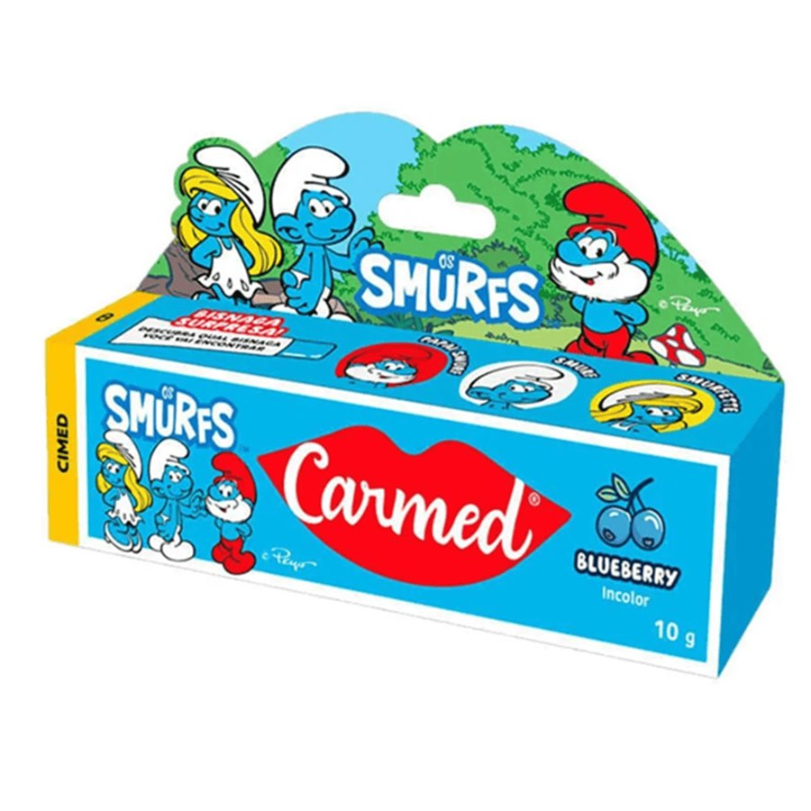 Carmed Smurfs – Hidratação Divertida para Lábios Macios e Protegidos