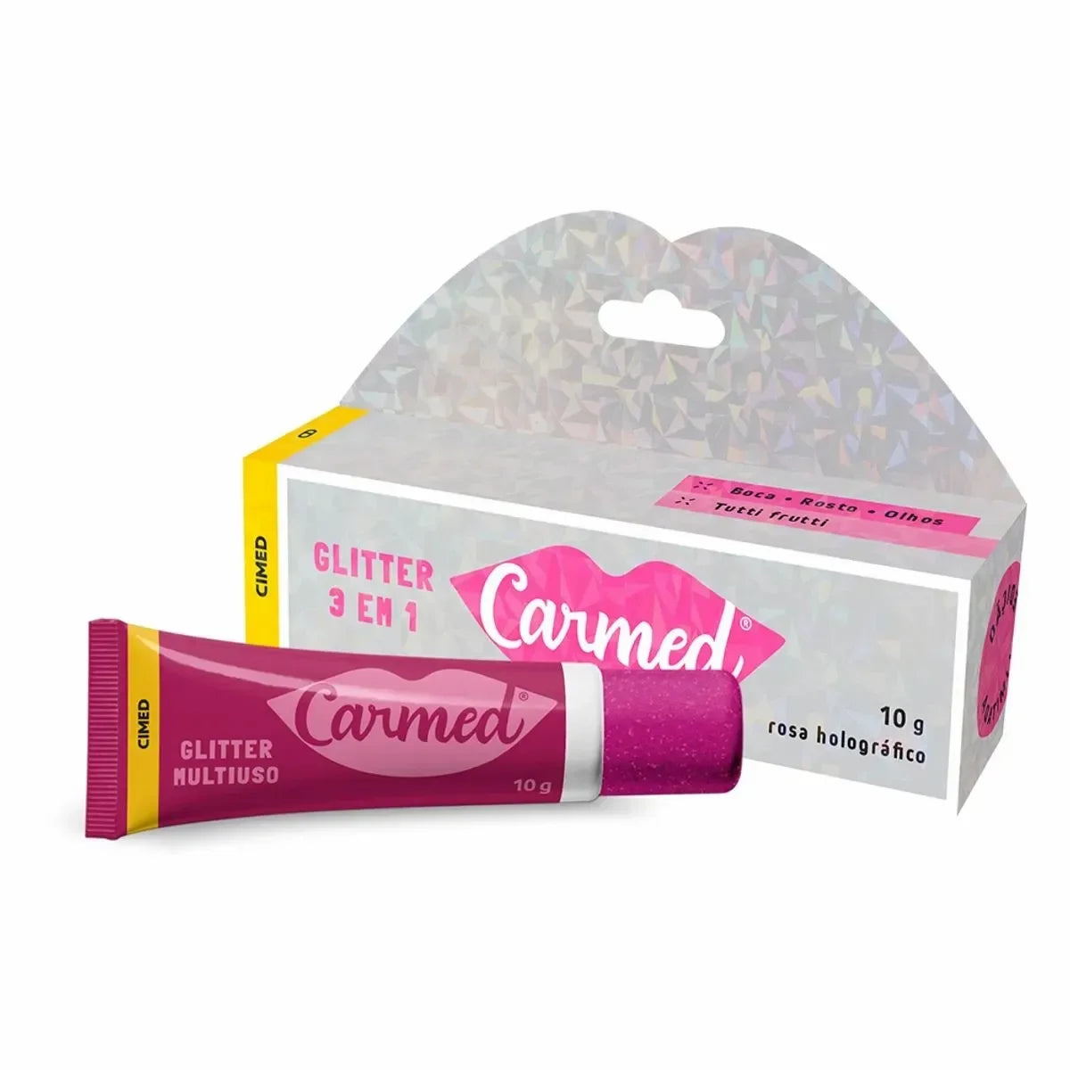 Hidratante Labial Carmed Glitter 3x1 10g