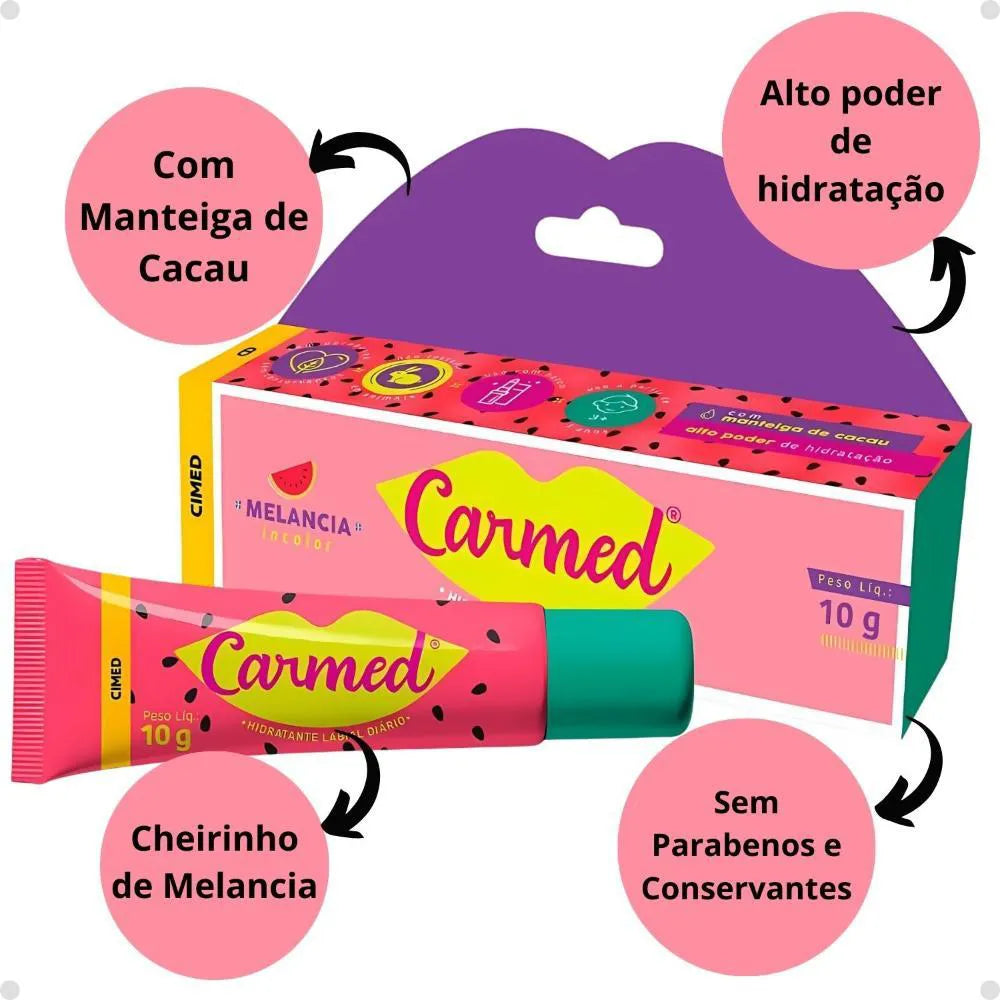 🍉 Hidratante Labial Carmed Melancia 10g