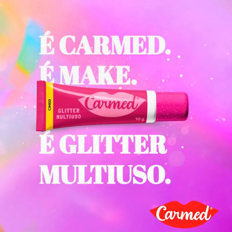 Hidratante Labial Carmed Glitter 3x1 10g