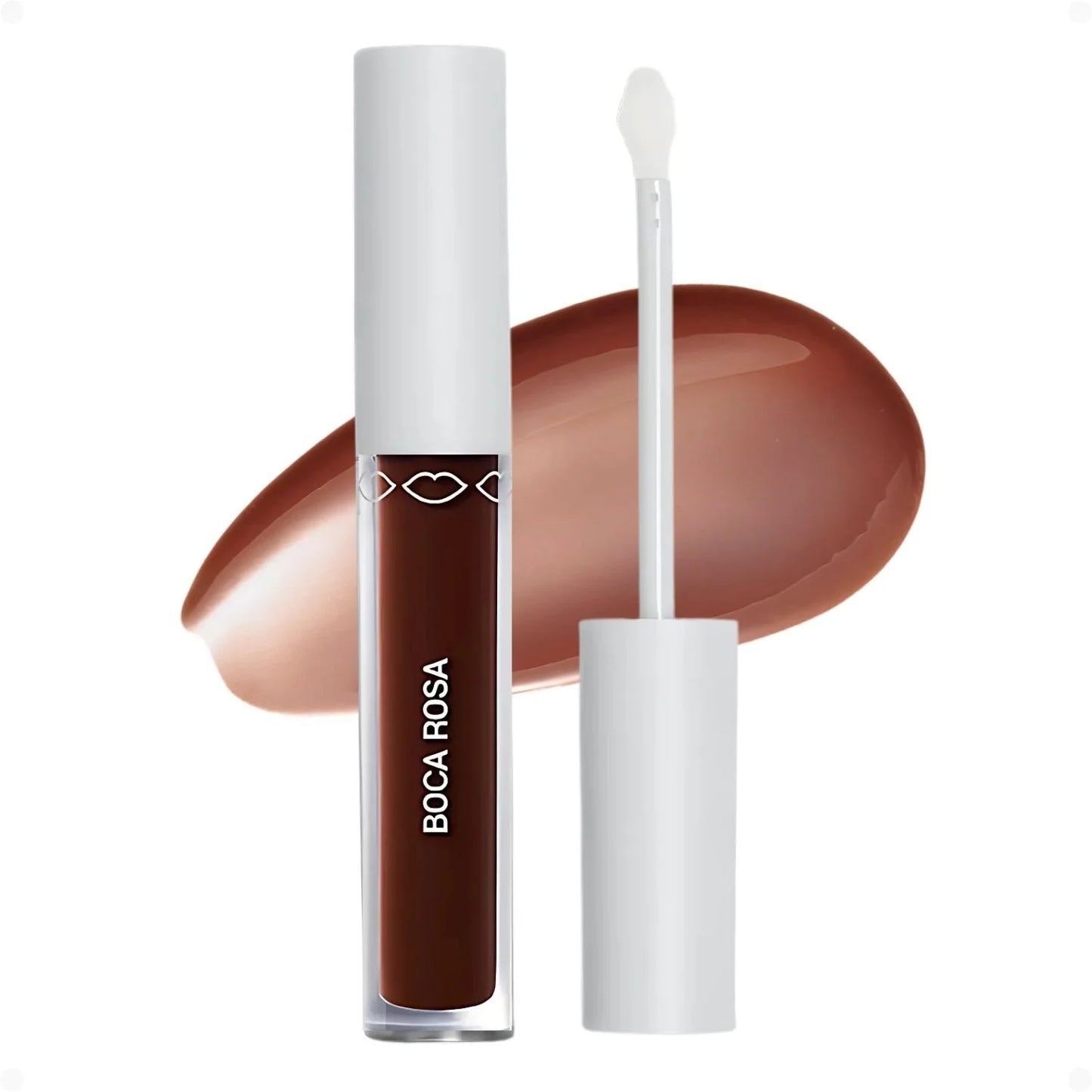 Gloss Hidra Lábios Castanho (Boca Rosa Beauty).