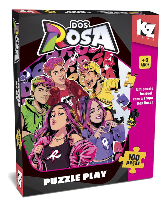 Quebra Cabeça Puzzle Play 100 Pç Dos Rosas
