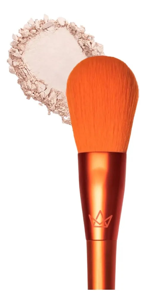 Pincel 108 de Maquiagem Mari Maria para Pó Compacto e Solto – Cor Laranja