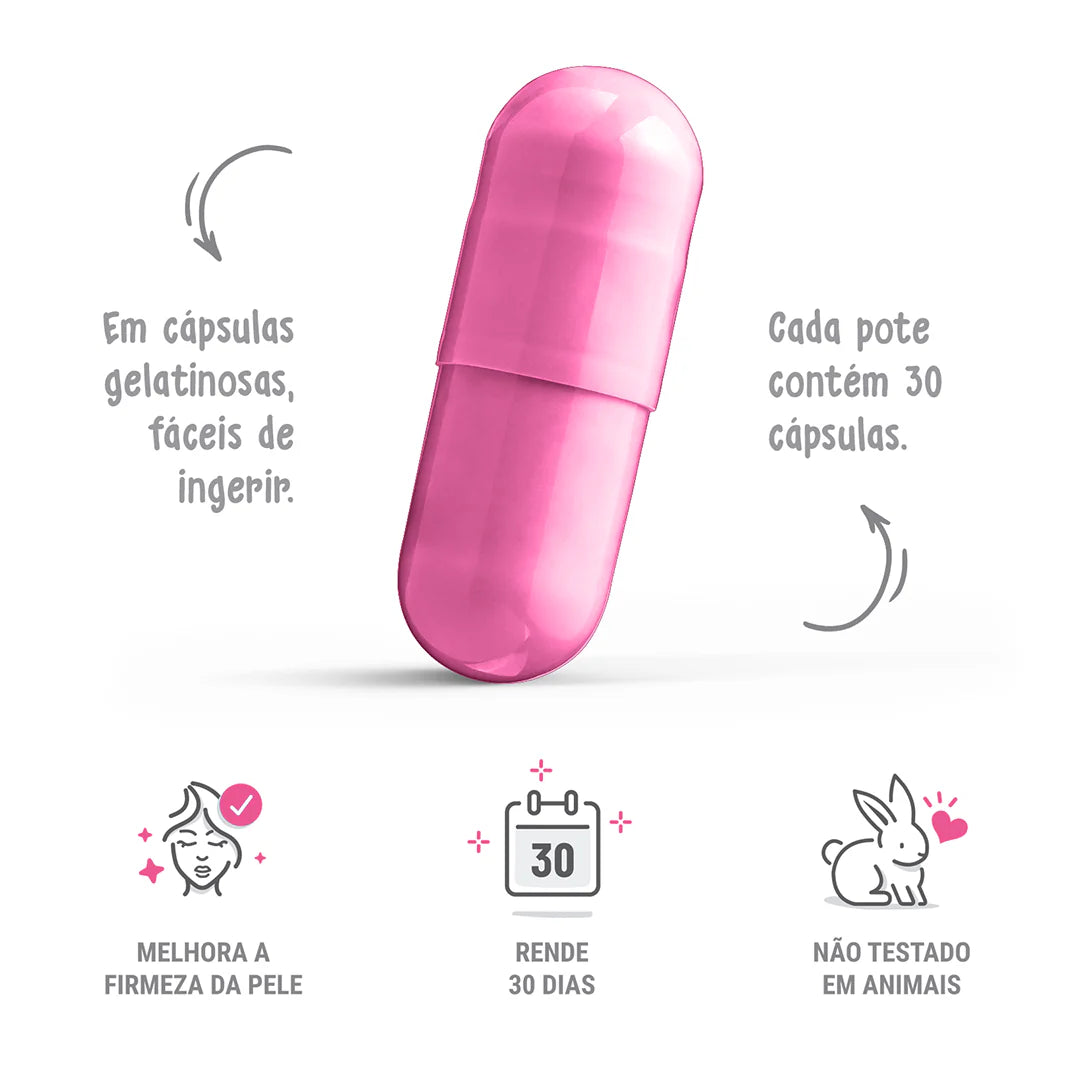 Happy Colagem - Pote de Colágeno com Ácido Hialurônico