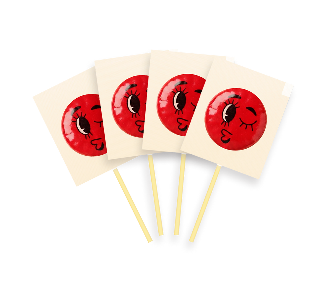 Pirulito Zero Açúcar - Morango (Pack com 4)