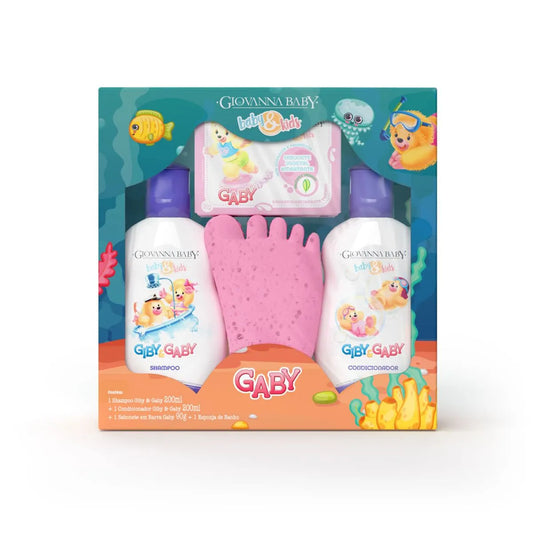 Giovanna Baby Kit Infantil - Gaby Hora do Banho Rosa