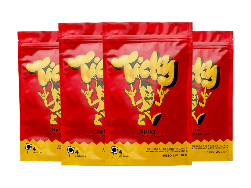 Pirulito Zero Açúcar - Sabor Spicy