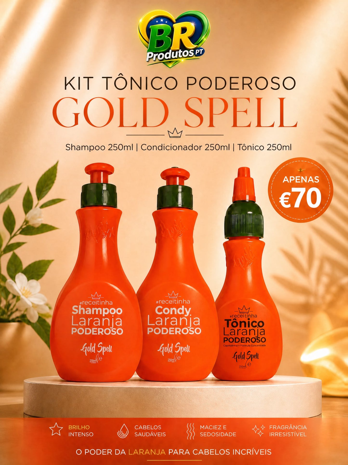 Kit Tônico Poderoso Gold Spell