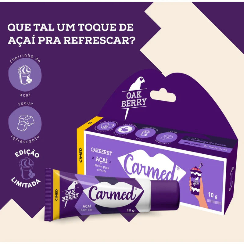 🫐🍧 Hidratante Labial Carmed Açaí 10g