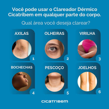 Clareador Cicatribem – Uniformiza o Tom da Pele e Realça Sua Beleza Natural