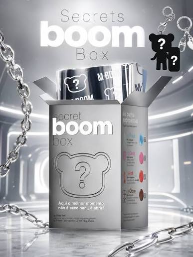 SECRET BOOM BOX GLOSS + BOMMIE + CHAVEIRO