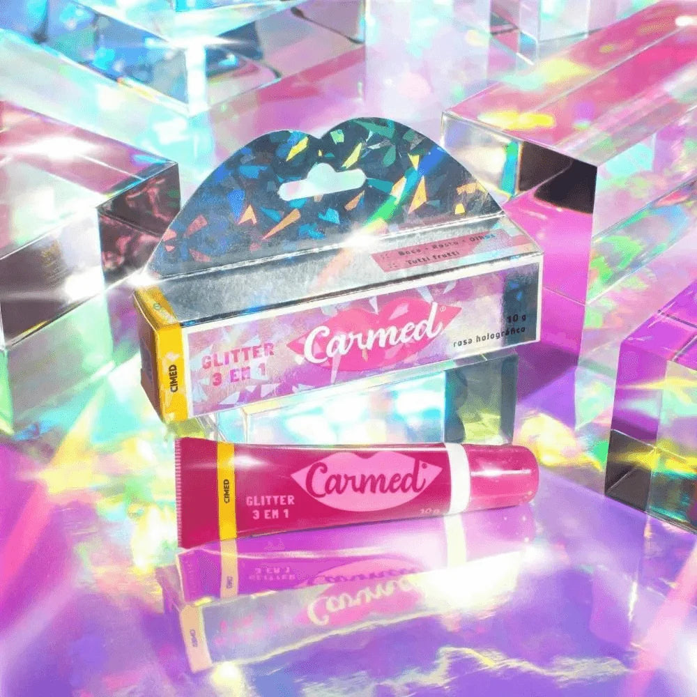 Hidratante Labial Carmed Glitter 3x1 10g
